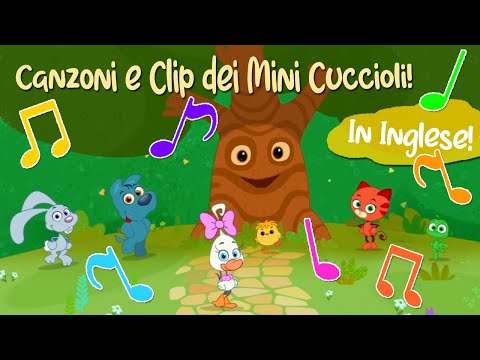 Tutte le Sigle con Clip dei Mini cuccioli! English with Mini Pet Pals! Canzoni Inglese SUB ITA