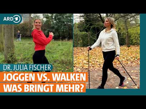 Walken oder Joggen: Was ist effektiver und was hilft beim Abnehmen? | ARD Gesund | Dr. Julia Fischer