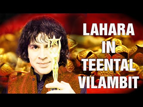 Lehra in TeenTaal Vilambit for Kathak Dance, WITH COUNTER - तीन ताल में लहरा - विलम्बित लय - Lahara