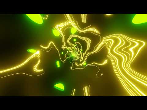 VJ LOOP NEON  Golden Green Metallic Abstract Background Video Simple Pattern Motion 4k Screensaver