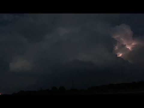 Thundershowers exploding over lake Winnebago