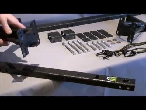 Enclosed Trailer Exterior Side Wall Ladder Rack PK-28WL-BM by Pack'em / Rack'em Mfg