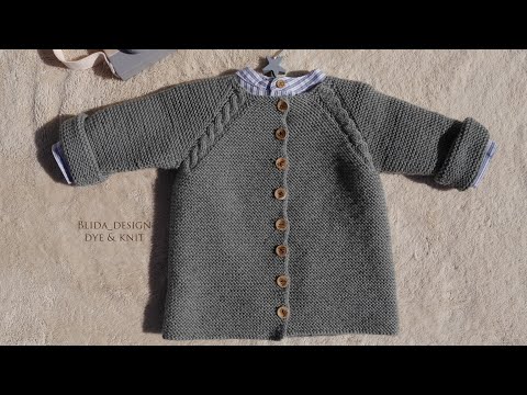 Easy knitting instructions - Knit a traditional jacket, part 1, in 3 sizes - Knitting with Blida