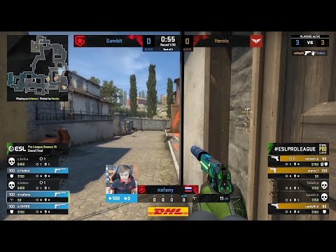 CRAZY GRAND FINAL!   Heroic vs Gambit  CSGO  ESL Pro League   HIGHLIGHTS !!!