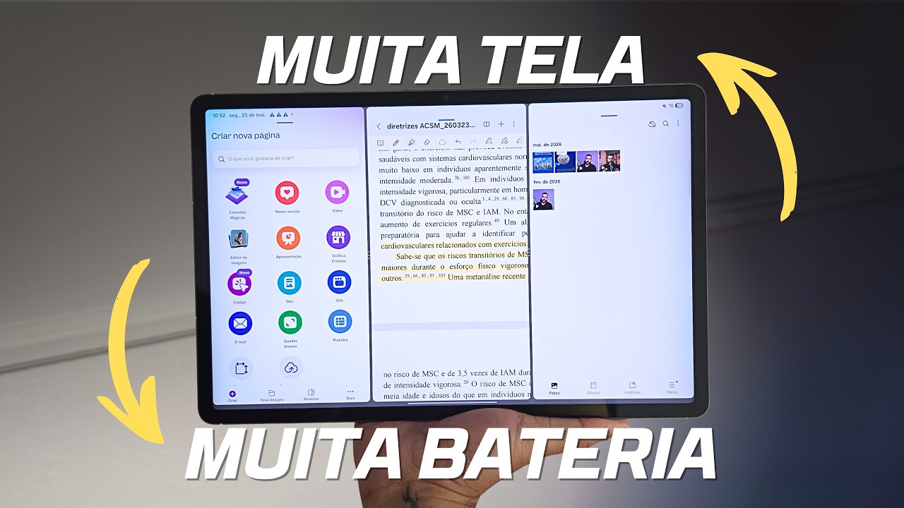 Miniatura da avaliação em vídeo de Tablet Samsung Galaxy Tab S10 FE 128GB 8GB RAM 10.9 Pol.