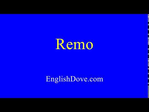 How to pronounce Remo in American English.