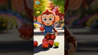Download lagu Let’s Help Each Other Everywhere   Apple & Bananas | Baby Cartoon Nursery Rhymes #Shorts #kidssongs mp3