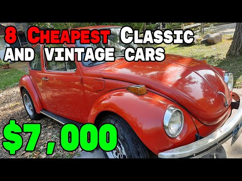 8 Flawless Classic Cars Under $8,000 - Links to Listings Below! part 99
