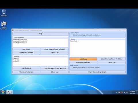 Outlook Generate Emails From Lists Software