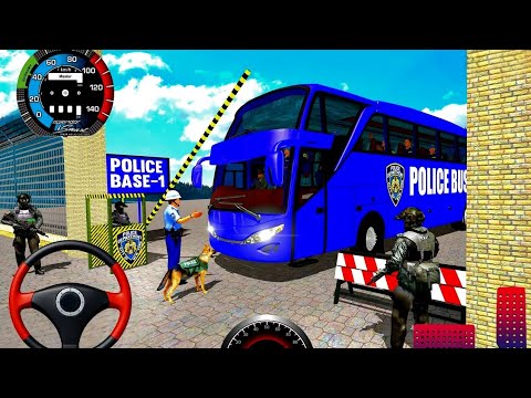 US Police Bus Driving Simulator - Off Road Transport Duty Driver 3D - Android GamePlay
