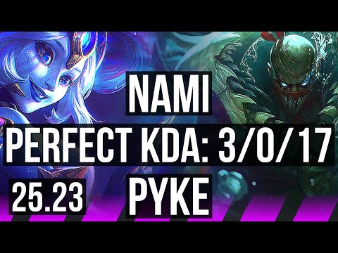 NAMI & Seraphine vs PYKE & Lucian (SUP) | 3/0/17 | EUW Master | 25.23