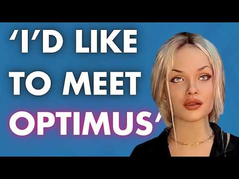 Aria Ultra-realistic Humanoid Robot by Realbotix: 'I'd Like to Meet Optimus from Tesla' AI Robot