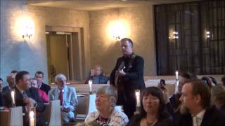 Jan Johansen överaskar gästerna på vårat bröllop 2012-09-08