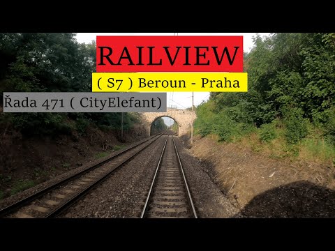 Cab Ride 4K | 🇨🇿 | Beroun - Praha, hlavní nádraží ( S7 ) | ČD 471 | Train driver’s view
