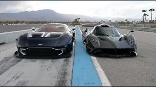 We caught the best V12s finally on the track! (Pagani Zonda R and Aston Martin Vulcan)
