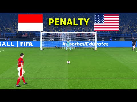 INDONESIA vs USA - PENALTIES - FINAL | FIFA World Cup 2026 USA | All Goals | PES Gameplay