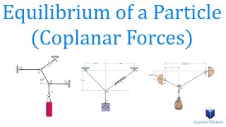 Equilibrium of a Particle (2D x-y plane forces) | Mechanics Statics | (Learn to solve any question)
