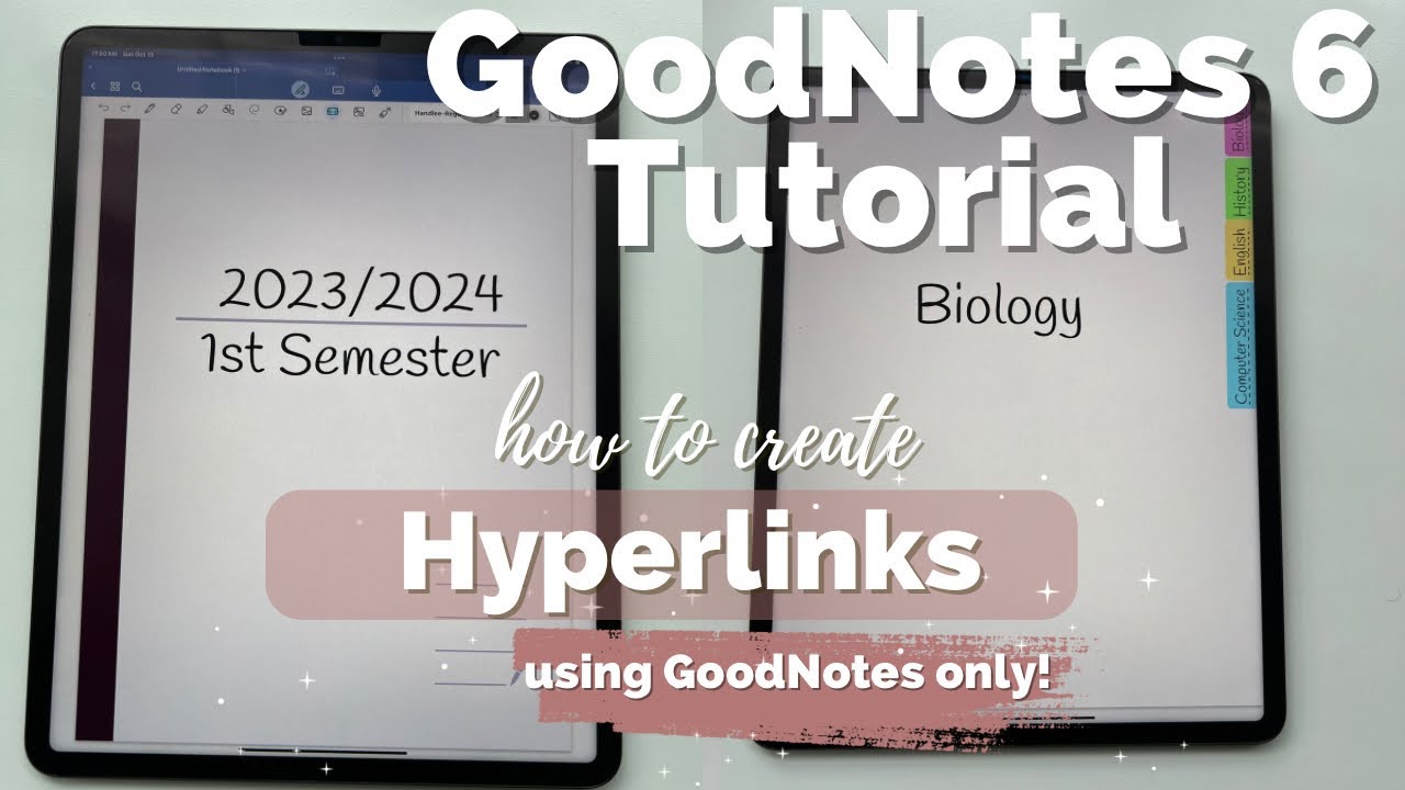 Create CLICKABLE TABS in GoodNotes | GOODNOTES 6 UPDATE | Add hyperlinks to your digital Notebook