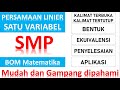 Persamaan Linier Satu Variabel Plsv Kalimat Tertutup Kalimat Terbuka Ekuivalensi Ekivalensi