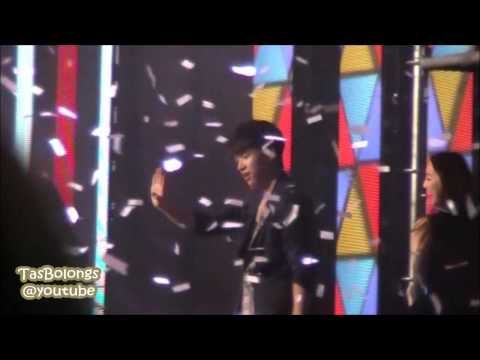 [FANCAM] 130309 INFINITE SUNGJONG + WOOHYUN (Music Bank in Jakarta ending)