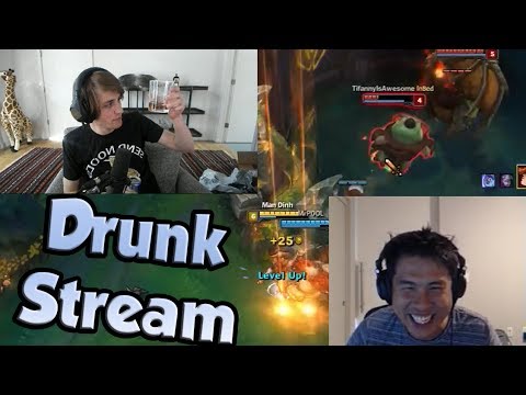 Sodapoppin Playing League While Drunk | Dan Dinh Funny Dragon Steal - LoL Funny Stream Moments #181