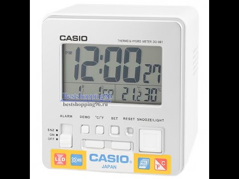Обзор и настройка будильника CASIO DQ-981-8E