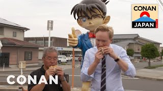 Conan Visits Conan Town In Japan