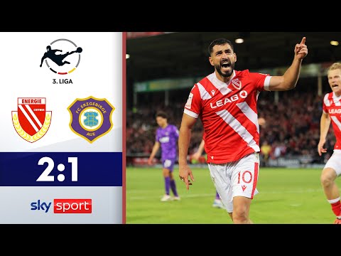 Tor und Assist für Ciğerci! | FC Energie Cottbus - Erzgebirge Aue | Highlights - 3. Liga 2025/26