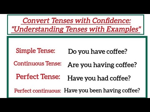 Tense Conversion Made Easy:Convert Tenses with Confidence|Understanding Tenses with Examples