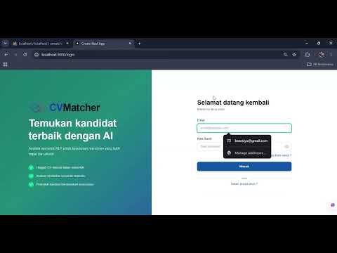 Pengembangan Sistem Analisis Kecocokan CV dan Deskripsi Pekerjaan Berbasis Semantic Similarity.