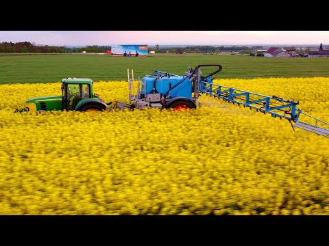 John Deere  6830 Premium & Lemken Albatros 10400 - BASF SE chemistry