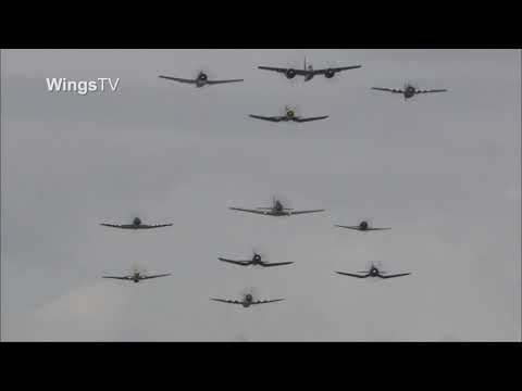 Stunning formation at Flying Legends Airshow