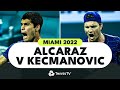 Carlos Alcaraz vs Miomir Kecmanovic BREATHTAKING Quarter-Final | Miami 2022 Highlights