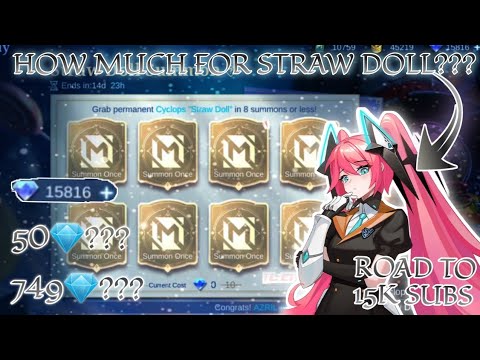 HOW MUCH 💎/DIAMONDS FOR CYCLOPS HALLOWEEN SKIN "STRAW DOLL" IN NEW STRAW DOLL SUMMONS EVENT | MLBB