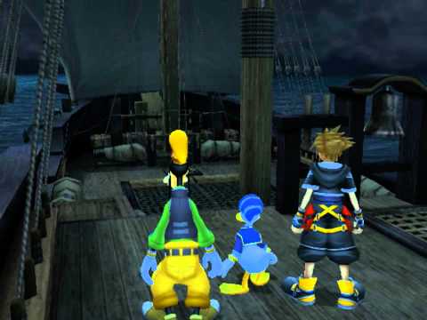 Kingdom Hearts II, English cutscene: 234 - To the Isle of Death! - HD 720p