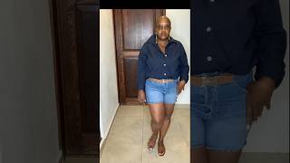 Summer Denim shorts - Zara 😊HIGH-WAISTED MOM FIT DENIM SHORTS #fashionover50 #shorts