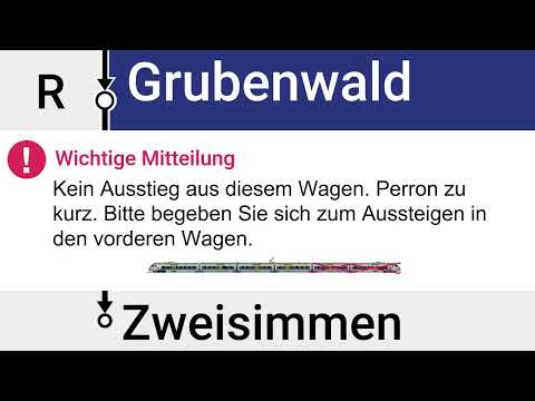 BLS Spezialdurchsage » R Grubenwald, kein Ausstieg aus diesem Wagen | SLBahnen
