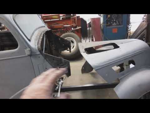 Thumbnail for This 1948 Anglia car that is going to be turned into a Street/Strip race car at GAS AXE CHOP SHOP.