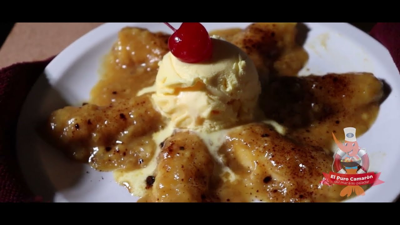 El Puro Camarón - Postres Flameados - Bananas Martini