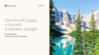 Save time with Copilot in Microsoft Sustainability Manager - Tech Summ