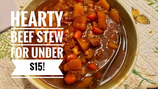 💰Stretching Hearty Beef Stew: Feed a Family of 5 for Under $15!