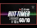 3 Rounds Of 10 Sets Of Interval Timer With Music 60 10 30 Sec Rest Btw Rounds Mix 118