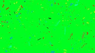 Download lagu Green Screen | Chroma Key | colorful confetti explosion on green screen | 4K | HD mp3