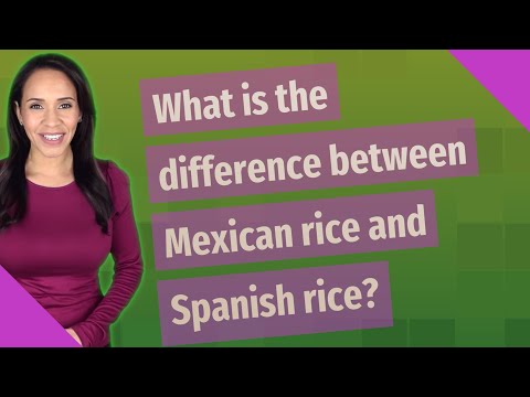 What is the difference between Mexican rice and Spanish rice?