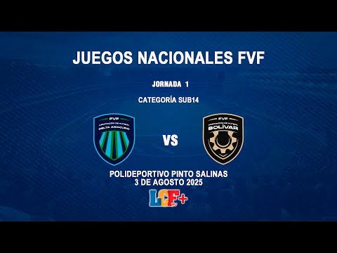 DELTA AMACURO VS BOLÍVAR I JUEGOS NACIONALES FVF I SUB14 I 3 DE AGOSTO 2025