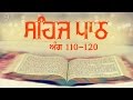 Sehaj Path Ang 110 To 120 | Bhai Sarwan Singh | Fizza Records Gurbani