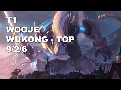 T1 Wooje Top Wukong vs Maokai - KR Grandmaster Patch 10.8