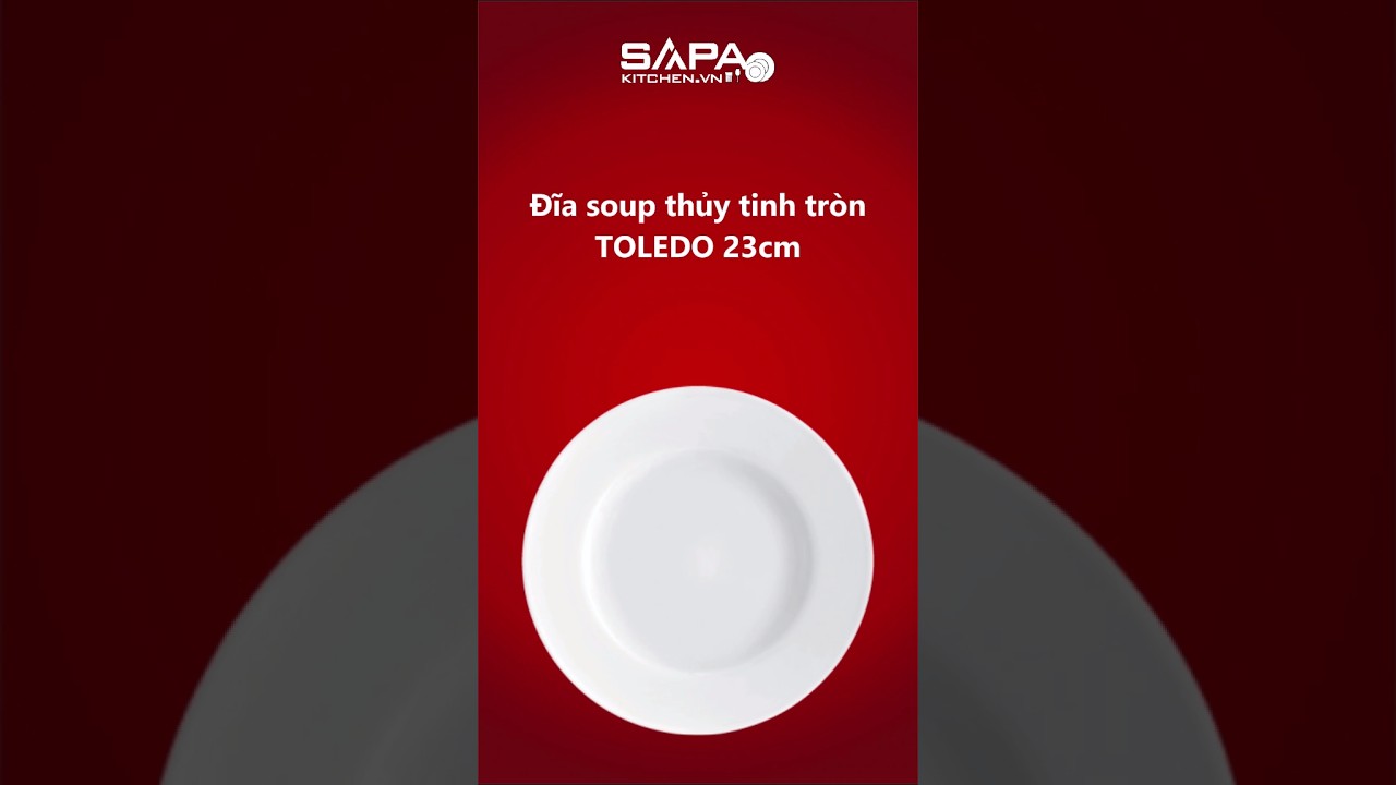Toledo đĩa soup thủy tinh 23 - Bormioli Rocco