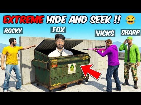 Extremeee Hide And Seek GTA 5 with Friends 😂 - Black FOX