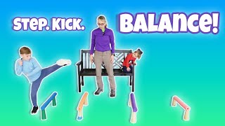 Step. Kick. Balance. Repeat. Sideways Hurdle Challenge | Pediatric PT #36